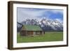 Mormon Row Log Cabin-Galloimages Online-Framed Photographic Print