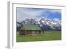 Mormon Row Log Cabin-Galloimages Online-Framed Photographic Print