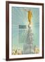 Mormon Statue, Angel Moroni-null-Framed Art Print