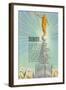 Mormon Statue, Angel Moroni-null-Framed Art Print