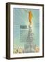 Mormon Statue, Angel Moroni-null-Framed Art Print