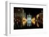 Mormon Temple at night in Salt Lake City Utah-null-Framed Photographic Print