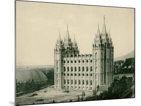 Mormon Temple at Salt Lake City, Circa 1890-null-Mounted Giclee Print