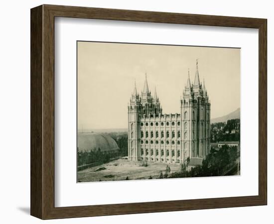 Mormon Temple at Salt Lake City, Circa 1890-null-Framed Giclee Print