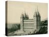 Mormon Temple at Salt Lake City, Circa 1890-null-Stretched Canvas