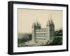 Mormon Temple at Salt Lake City, Circa 1890-null-Framed Giclee Print