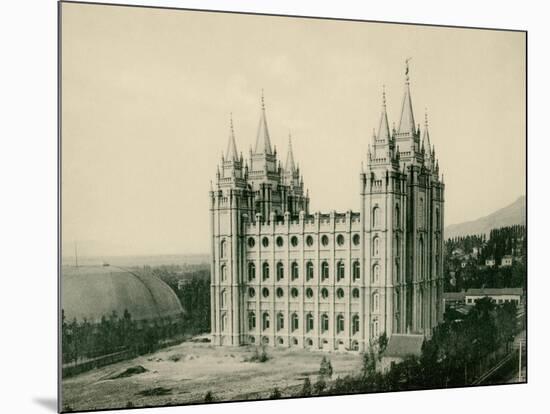 Mormon Temple at Salt Lake City, Circa 1890-null-Mounted Giclee Print