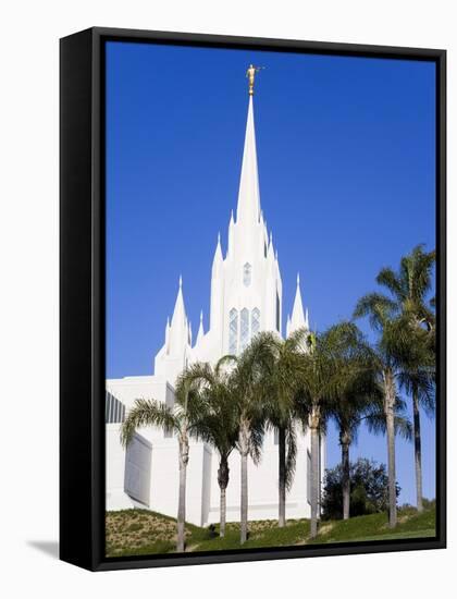 Mormon Temple in La Jolla, San Diego County, California, United States of America, North America-Richard Cummins-Framed Stretched Canvas