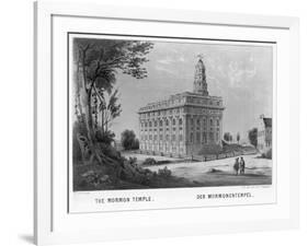 Mormon Temple in Nauvoo, Illinois-null-Framed Giclee Print