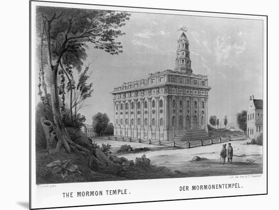Mormon Temple in Nauvoo, Illinois-null-Mounted Giclee Print