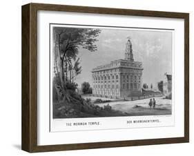 Mormon Temple in Nauvoo, Illinois-null-Framed Giclee Print