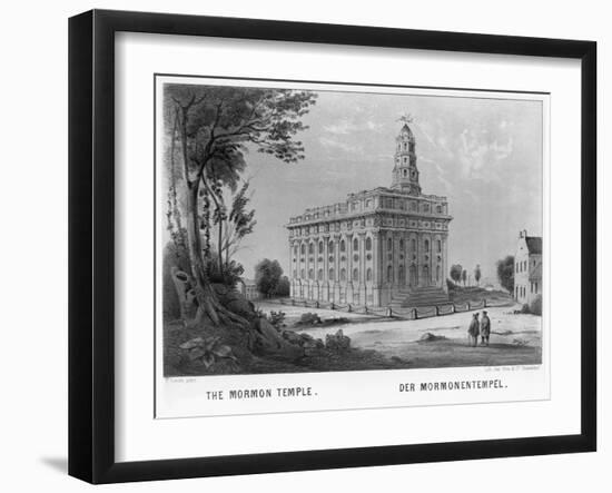 Mormon Temple in Nauvoo, Illinois-null-Framed Giclee Print