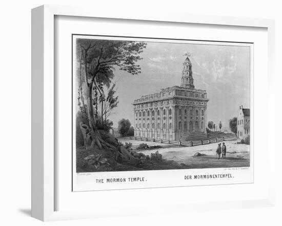 Mormon Temple in Nauvoo, Illinois-null-Framed Giclee Print