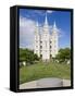 Mormon Temple on Temple Square, Salt Lake City, Utah, United States of America, North America-Richard Cummins-Framed Stretched Canvas