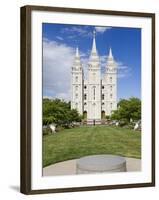 Mormon Temple on Temple Square, Salt Lake City, Utah, United States of America, North America-Richard Cummins-Framed Photographic Print