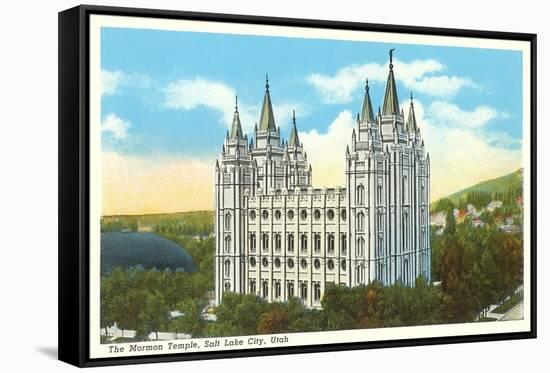 Mormon Temple, Salt Lake City, Utah-null-Framed Stretched Canvas