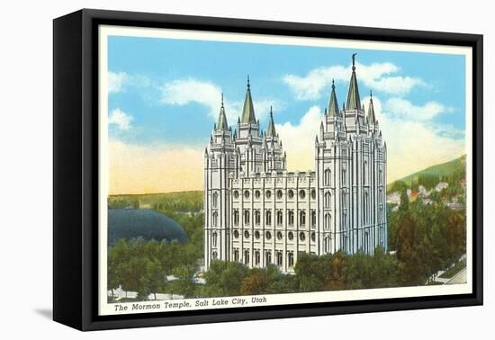 Mormon Temple, Salt Lake City, Utah-null-Framed Stretched Canvas