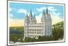 Mormon Temple, Salt Lake City, Utah-null-Mounted Art Print