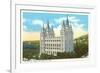 Mormon Temple, Salt Lake City, Utah-null-Framed Art Print