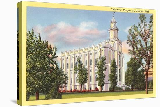 Mormon Temple, St. George-null-Stretched Canvas