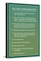 Mormon Ten Commandments Religion-null-Stretched Canvas