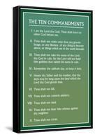 Mormon Ten Commandments-null-Framed Stretched Canvas