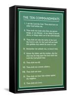 Mormon Ten Commandments-null-Framed Stretched Canvas