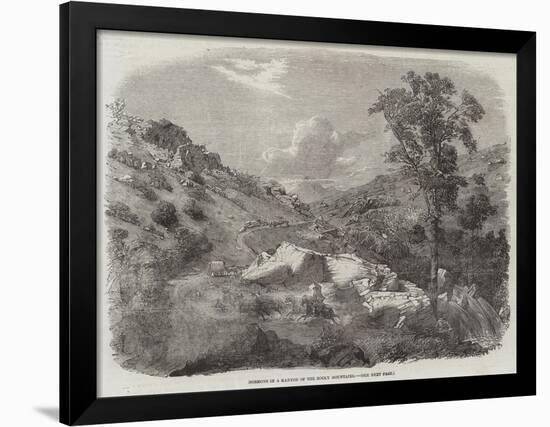 Mormons in a Kanyon of the Rocky Mountains-null-Framed Giclee Print