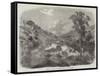 Mormons in a Kanyon of the Rocky Mountains-null-Framed Stretched Canvas