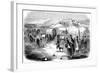 Mormons on the Trek from Illinois to Utah, 1846-null-Framed Giclee Print