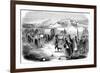 Mormons on the Trek from Illinois to Utah, 1846-null-Framed Giclee Print