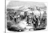 Mormons on the Trek from Illinois to Utah, 1846-null-Stretched Canvas