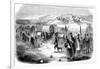 Mormons on the Trek from Illinois to Utah, 1846-null-Framed Giclee Print