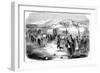 Mormons on the Trek from Illinois to Utah, 1846-null-Framed Giclee Print