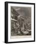 Morning a Spinster and Her Page Walk Through Covent Garden on Their Way to Church-William Hogarth-Framed Art Print
