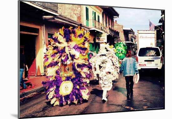 Morning After Bourbon Street New Orleans-null-Mounted Poster