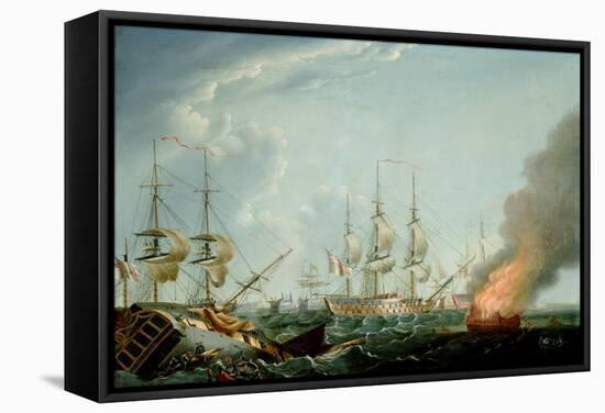 Morning after the Battle of the Nile-Robert Dodd-Framed Stretched Canvas