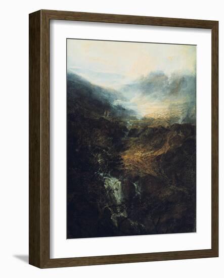 Morning Amongst the Coniston Fells, Cumberland, 1798-J. M. W. Turner-Framed Giclee Print