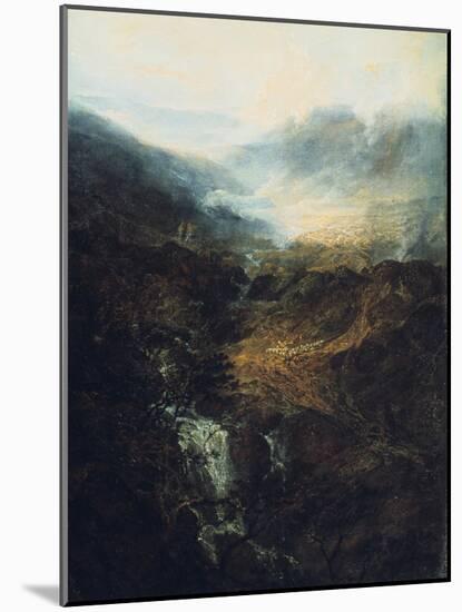 Morning Amongst the Coniston Fells, Cumberland, 1798-J. M. W. Turner-Mounted Giclee Print