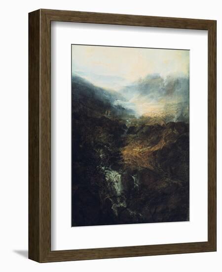 Morning Amongst the Coniston Fells, Cumberland, 1798-J. M. W. Turner-Framed Giclee Print