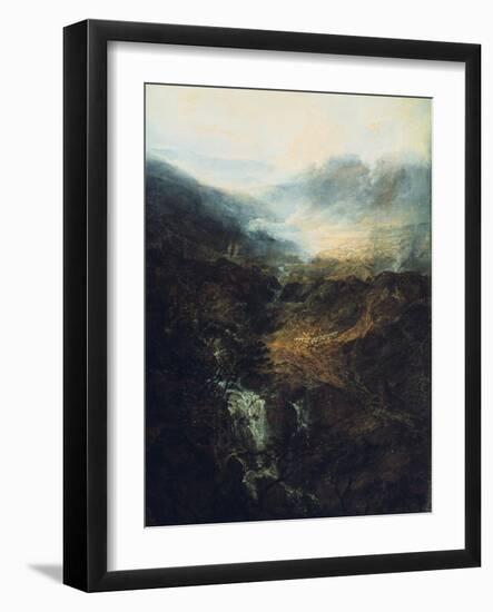 Morning Amongst the Coniston Fells, Cumberland, 1798-J. M. W. Turner-Framed Premium Giclee Print