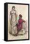 Morning and Evening Dress 1814-null-Framed Stretched Canvas
