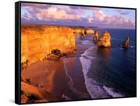 Morning at 12 Apostles, Great Ocean Road, Port Campbell National Park, Victoria, Australia-Howie Garber-Framed Stretched Canvas