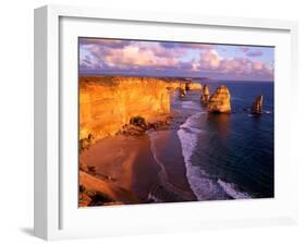 Morning at 12 Apostles, Great Ocean Road, Port Campbell National Park, Victoria, Australia-Howie Garber-Framed Premium Photographic Print