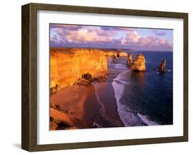 Morning at 12 Apostles, Great Ocean Road, Port Campbell National Park, Victoria, Australia-Howie Garber-Framed Photographic Print