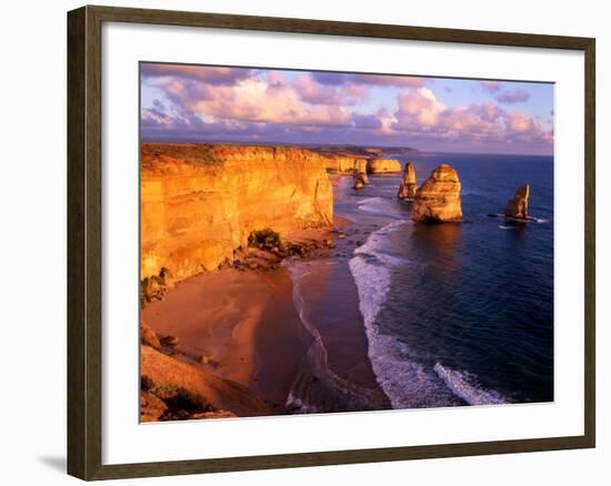 Morning at 12 Apostles, Great Ocean Road, Port Campbell National Park, Victoria, Australia-Howie Garber-Framed Photographic Print