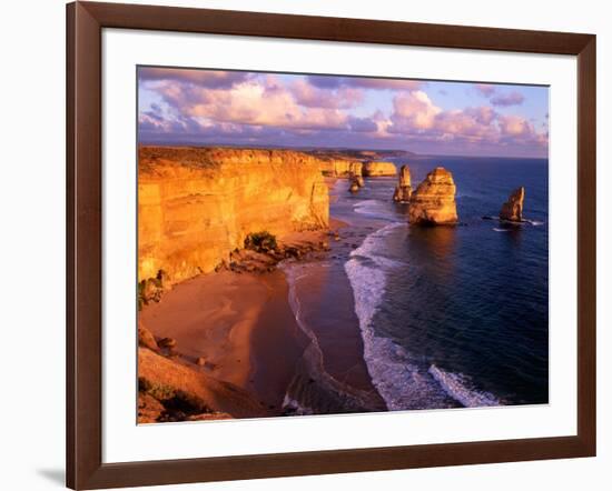 Morning at 12 Apostles, Great Ocean Road, Port Campbell National Park, Victoria, Australia-Howie Garber-Framed Photographic Print