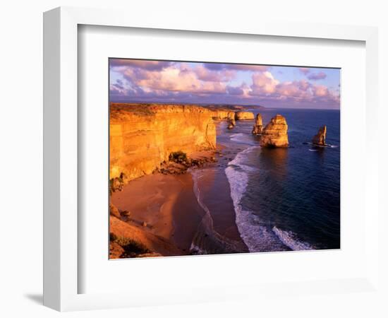 Morning at 12 Apostles, Great Ocean Road, Port Campbell National Park, Victoria, Australia-Howie Garber-Framed Photographic Print