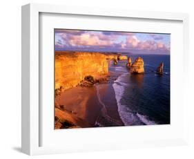 Morning at 12 Apostles, Great Ocean Road, Port Campbell National Park, Victoria, Australia-Howie Garber-Framed Photographic Print