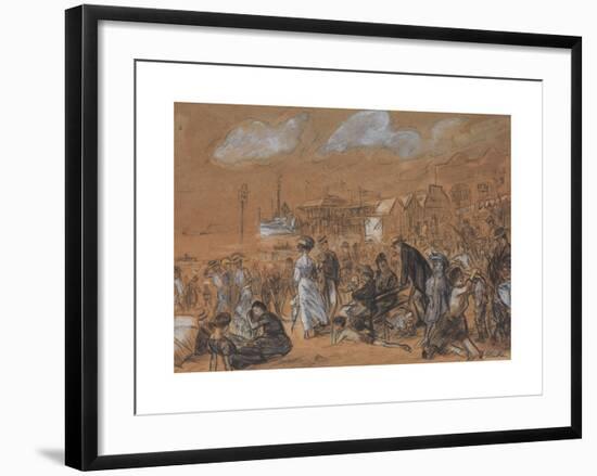 Morning at Coney Island-William James Glackens-Framed Premium Giclee Print